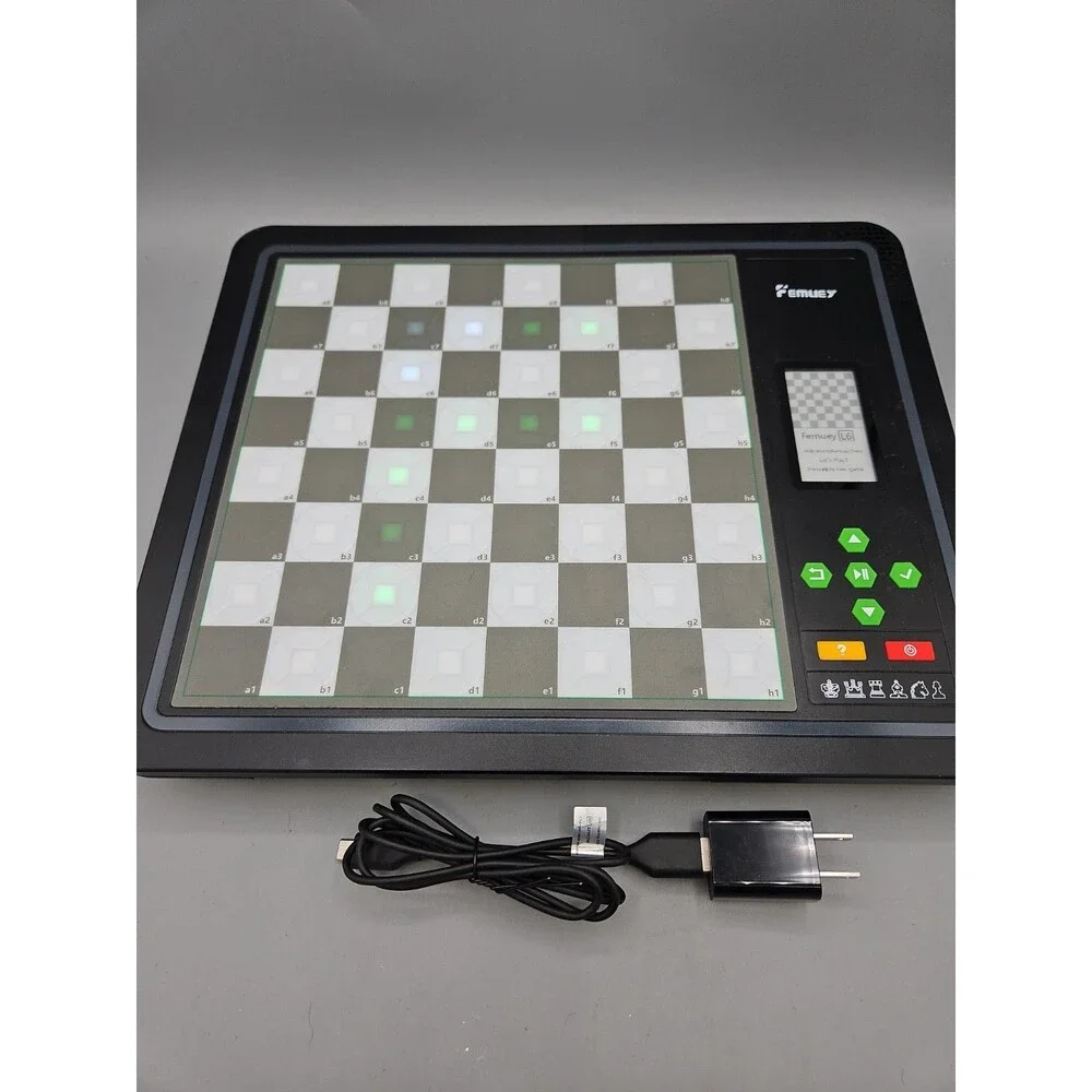 Electronic Chess Board L6 with LED Lights, Computer Chess Set with Piece Charger